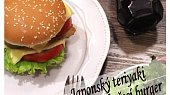 Japonský teriyaki kuřecí burger