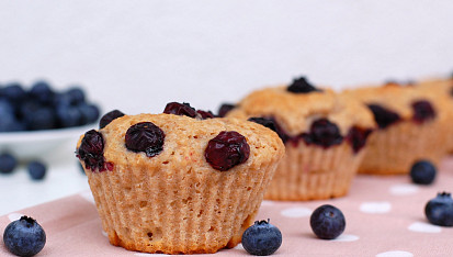 Jogurtové muffiny s borůvkami