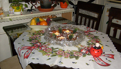 Perníkový adventní věnec