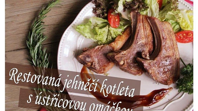 Restované jehněčí kotlety s ústřicovou omáčkou