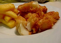 Fish & Chips ze sušené portugalské tresky