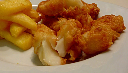 Fish & Chips ze sušené portugalské tresky