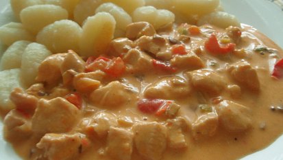 Kuřecí ragú na paprice, Kuřecí ragú na paprice
