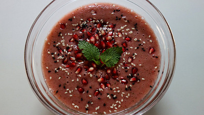 Růžové smoothie