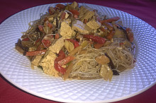 Čínské nudle s tofu