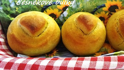 Česnekové bulky, Česnekové bulky - varianta z droždí