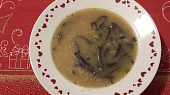 Grumbírová polévka s hřibama