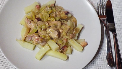 Krémové kuře s pórkem, Krémové kuře s pórkem