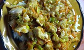 Kuřecí nudličky s ledovým salátem (Finální podoba pokrmu)
