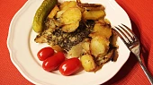 Treska zapečená v bramborové peřině, Treska zapečená v bramborové peřině