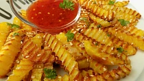 Sezamové vlnky s domácí sladkokyselou chilli omáčkou