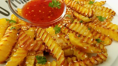 Sezamové vlnky s domácí sladkokyselou chilli omáčkou