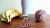 Smoothie banán s lněným semínkem