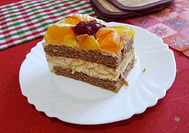Tvarohový dort s ovocem od Aly