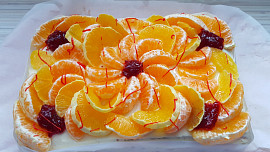 Tvarohový dort s ovocem od Aly