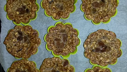 Banánové muffiny bez  mouky