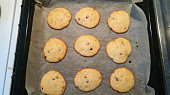 Cookies - sušenky s čokoládou (Po upečení)