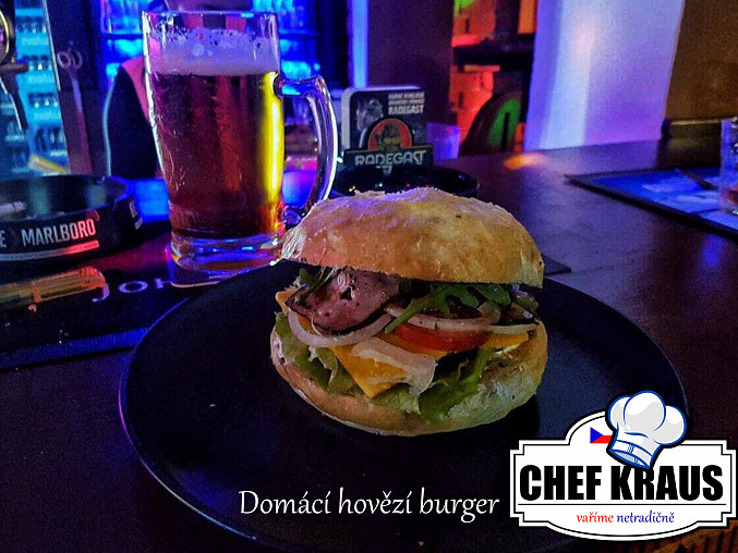 Domácí hovězí burger od Chefkraus, Domácí hovězí burger od CHEF KRAUS