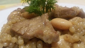 Krkovice s fenyklem, fazolemi a quinoa