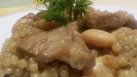 Krkovice s fenyklem, fazolemi a quinoa