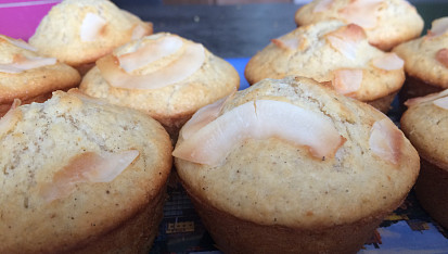 Kokosové muffiny "Raffaello"
