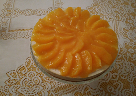 Nepečený pomerančový dort (zimní varianta lehkého letního dezertu)