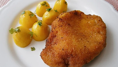Smažená marinovaná vepřová kotleta