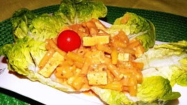 Tofu na smetaně s fazolkami