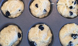 Tvarohové muffiny s borůvkami