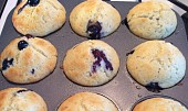 Tvarohové muffiny s borůvkami (Po upečení)