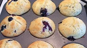 Tvarohové muffiny s borůvkami, Po upečení