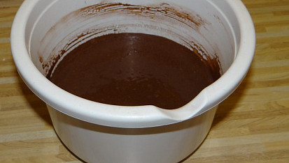 Zdravý dortík s tvarohovou vrstvou