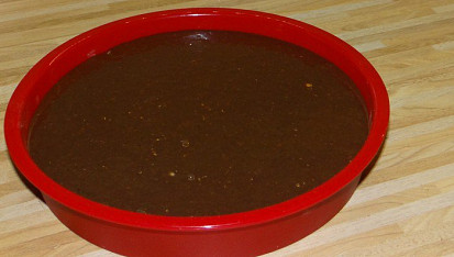 Zdravý dortík s tvarohovou vrstvou