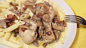 Kuřecí paličky na žampionech, Kuřecí paličky na žampionech