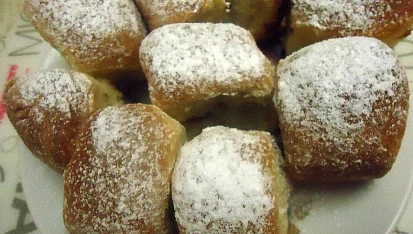 Povidlové buchty kynuté bez kynutí
