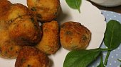 Šunkové kuličky s mozzarellou a špenátem