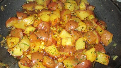 Americké brambory s petrželkou, Americké brambory