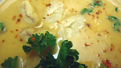 Kaštanová polévka se zázvorem a chilli