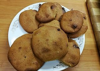 Nadýchané cookies s kousky čokolády