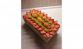 Ovocný dort s tvarohovo-pudinkovým krémem (Ovocný dort s tvarohovo-pudinkovým krémem ❤️)