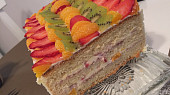 Ovocný dort s tvarohovo-pudinkovým krémem