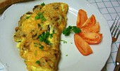 Rychlá vaječná omeleta se žampiony