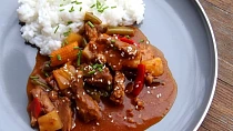 Sweet chilli ze sojového masa