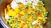 Tofu se žampiony a hráškem