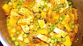 Tofu se žampiony a hráškem