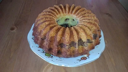 Tvarohová bábovka s medovinou