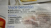 Vejce Benedikt  z kuchyně Honzy Musila   (Blesk Vaše recepty), recept z Blesku