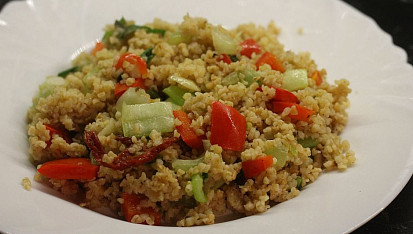 Zeleninový bulgur s hlívou, Hotový bulgur