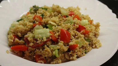Zeleninový bulgur s hlívou, Hotový bulgur