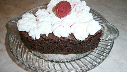 Čokoládové brownies s višněmi